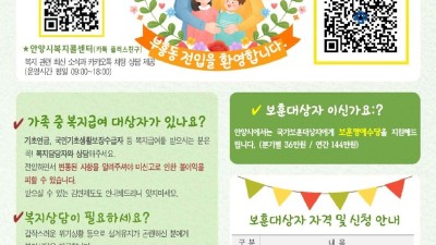 안양시 부흥동, ‘우리동네 복지 체크(Check)-인(人)’으로 맞춤형 복지 안내